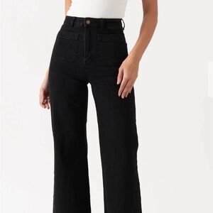 Rolla’s High Rise Wide Leg Black